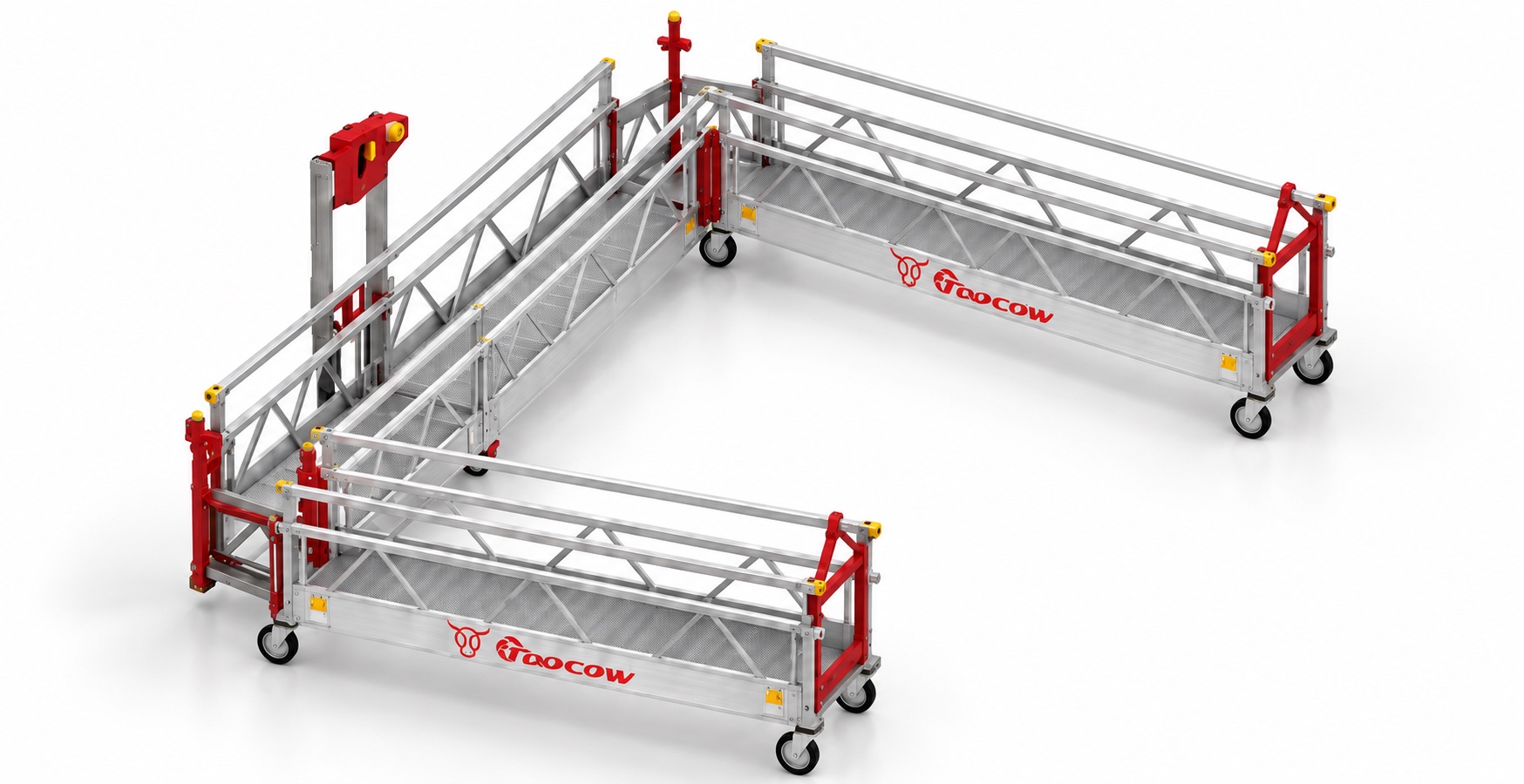 Aluminium suspended work platforms
