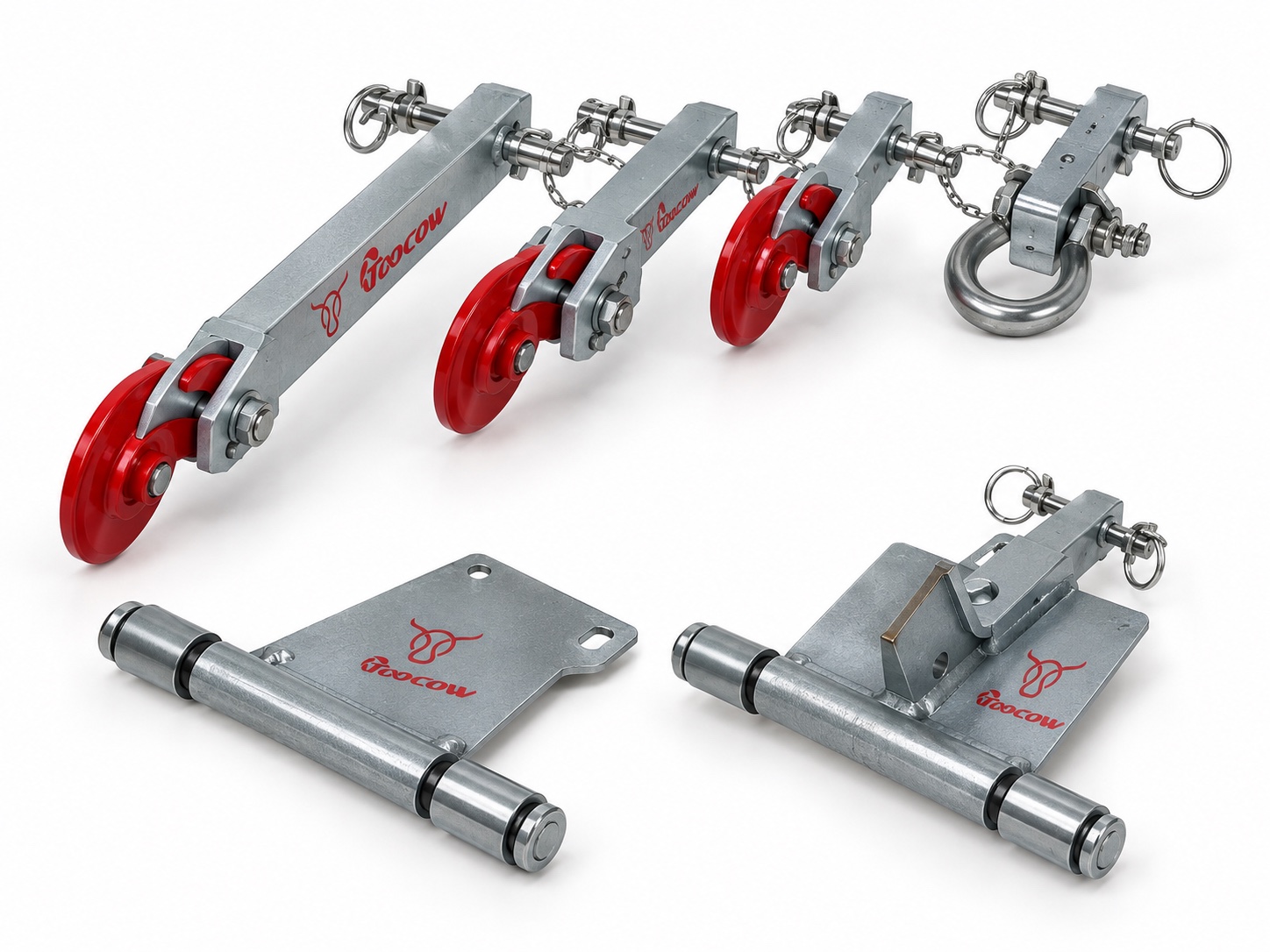 Hoist suspension connectors and adapters