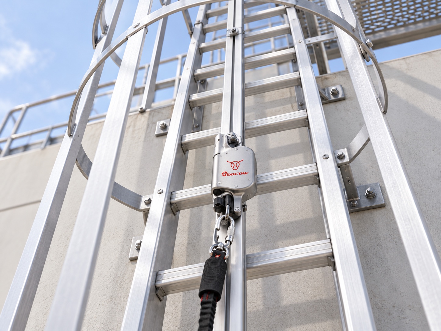 Vertical fall protection and safety ladders