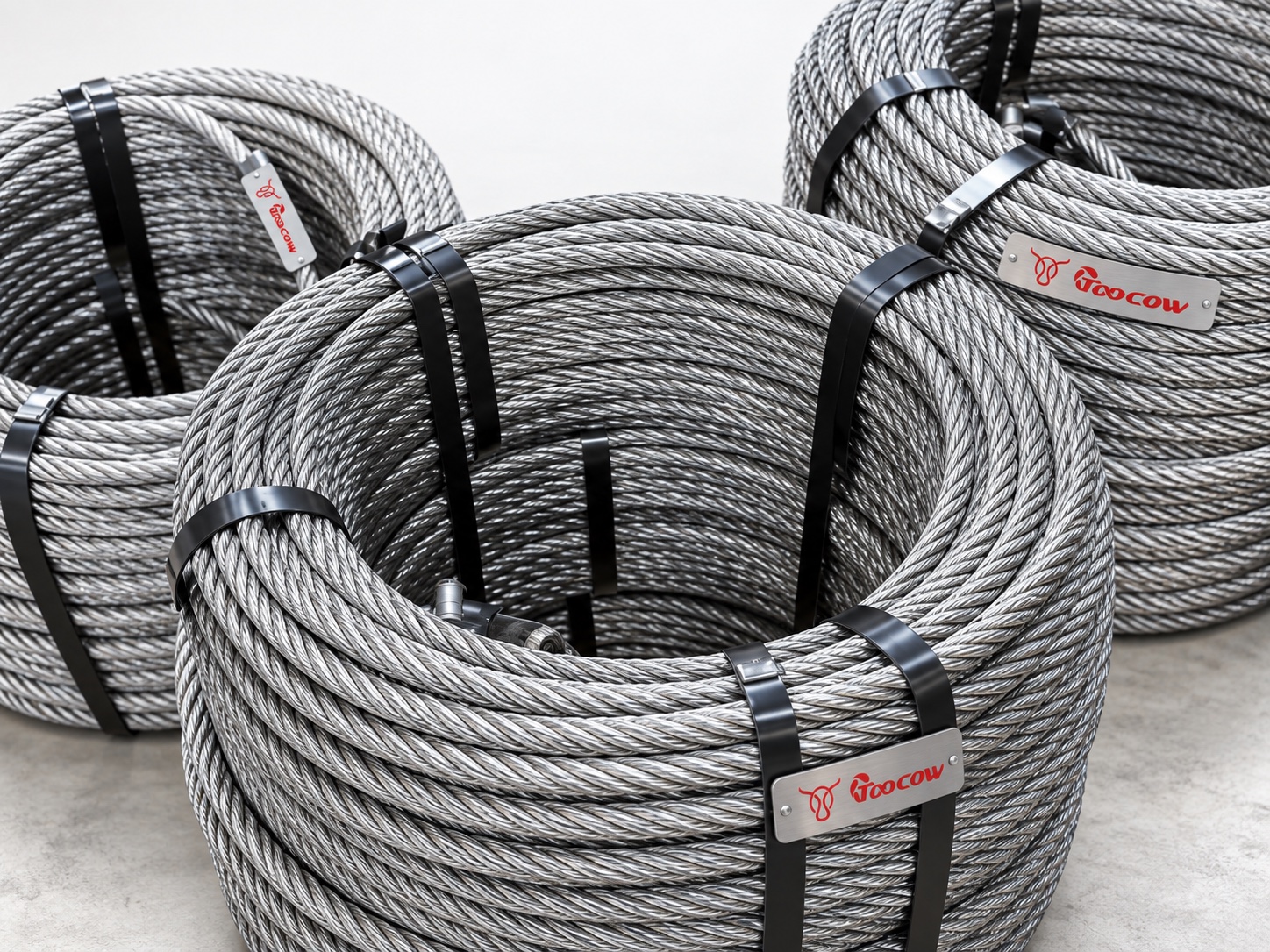 Steel wire rope for hoists