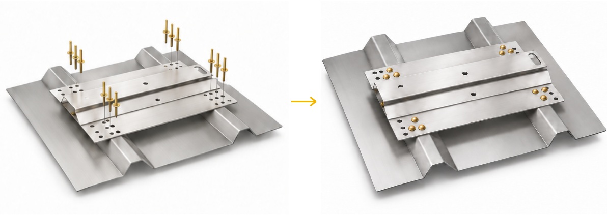 Rivet fixing